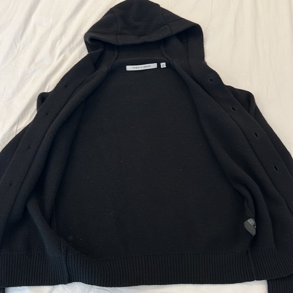 Uniqlo x Lemaire 100% Wool Black Cardigan with Hood Men Size XS - Picture 8 of 10